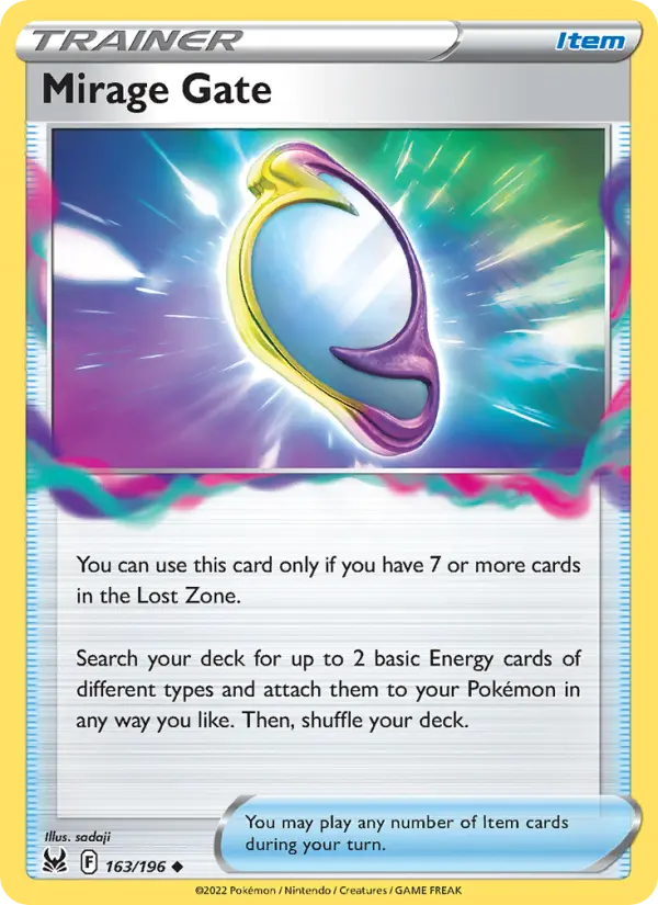Mirage Gate Uncommon Pokemon card #163 from Lost Origin