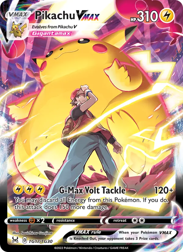 Pikachu VMAX Ultra Rare Pokemon card #TG17 from Lost Origin