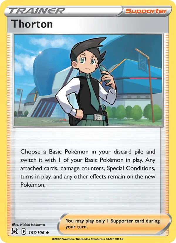 Thorton Uncommon Pokemon card #167 from Lost Origin
