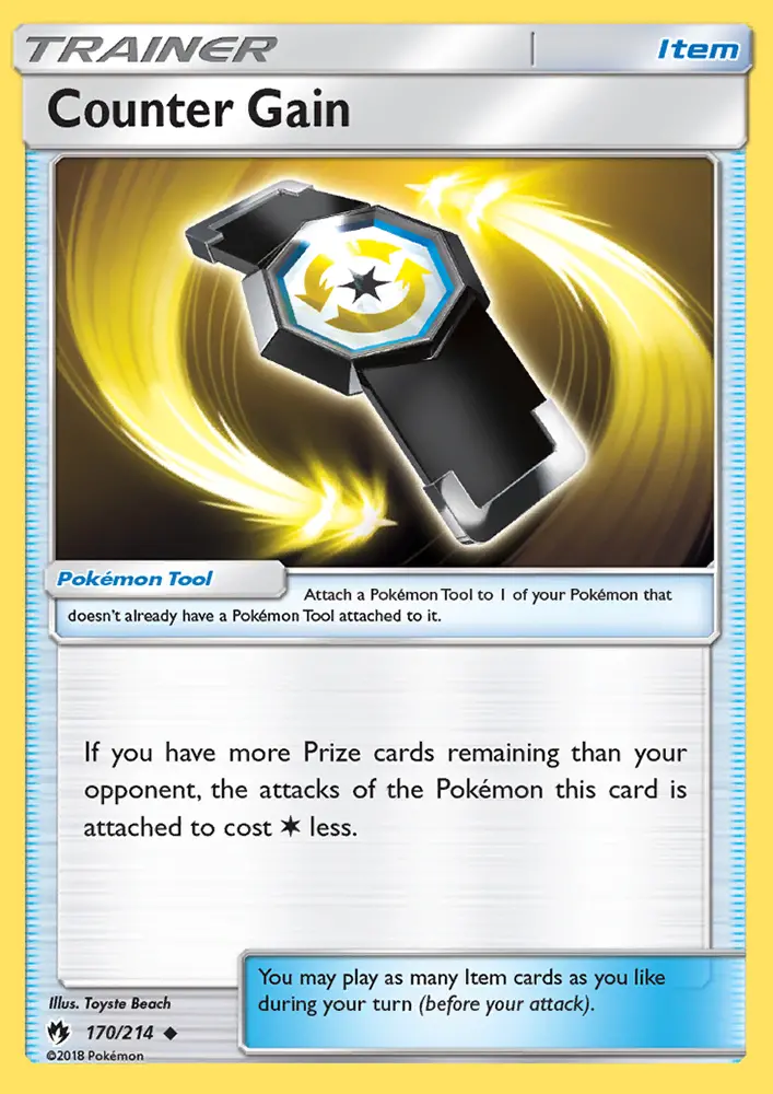 Counter Gain Uncommon Pokemon card #170 from Lost Thunder