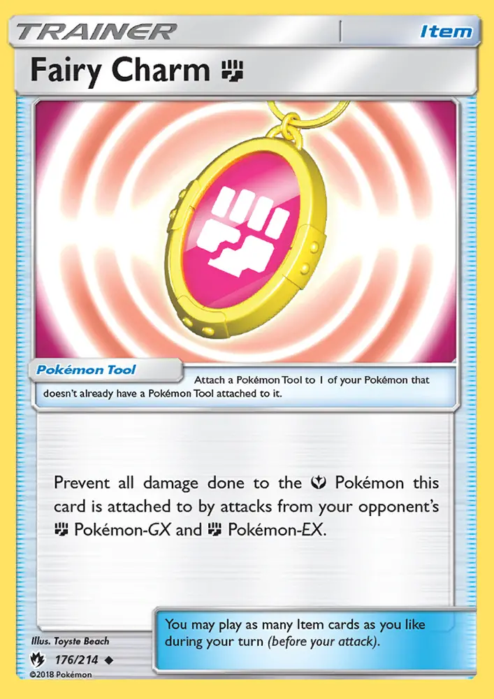 Fairy Charm Fighting Uncommon Pokemon card #176 from Lost Thunder