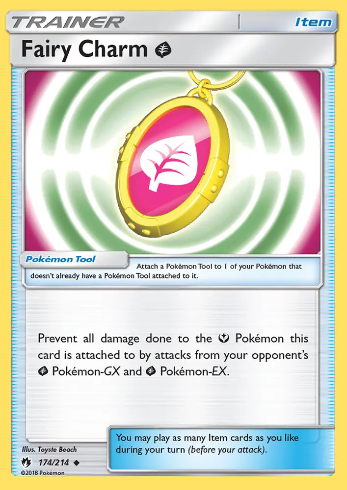 Fairy Charm Grass Uncommon Pokemon card #174 from Lost Thunder