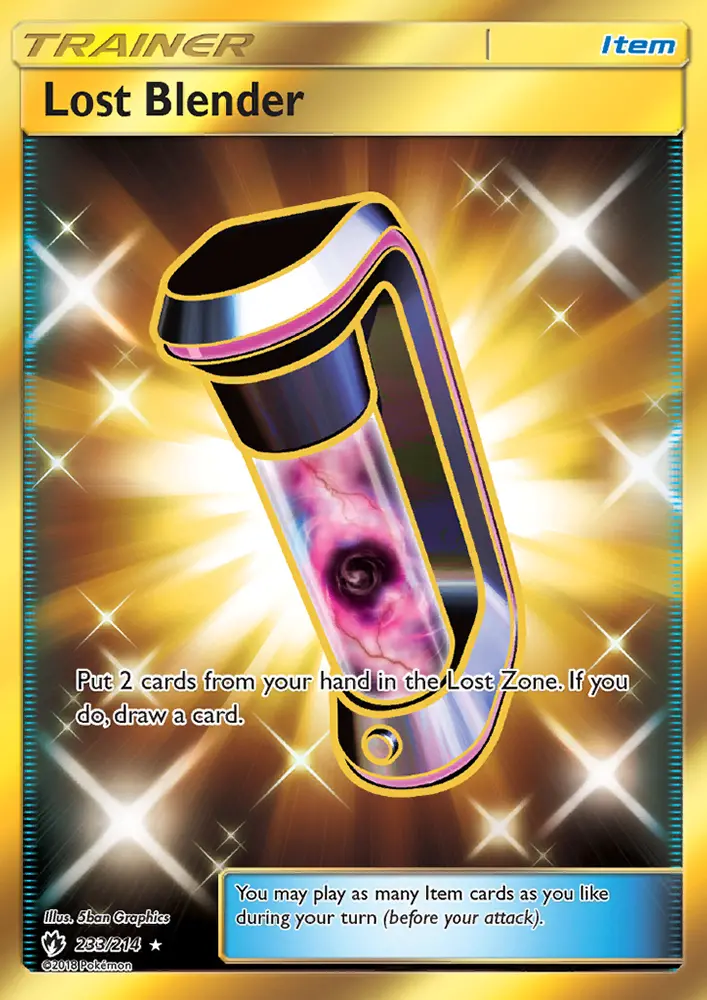 Lost Blender Secret Rare Pokemon card #233 from Lost Thunder