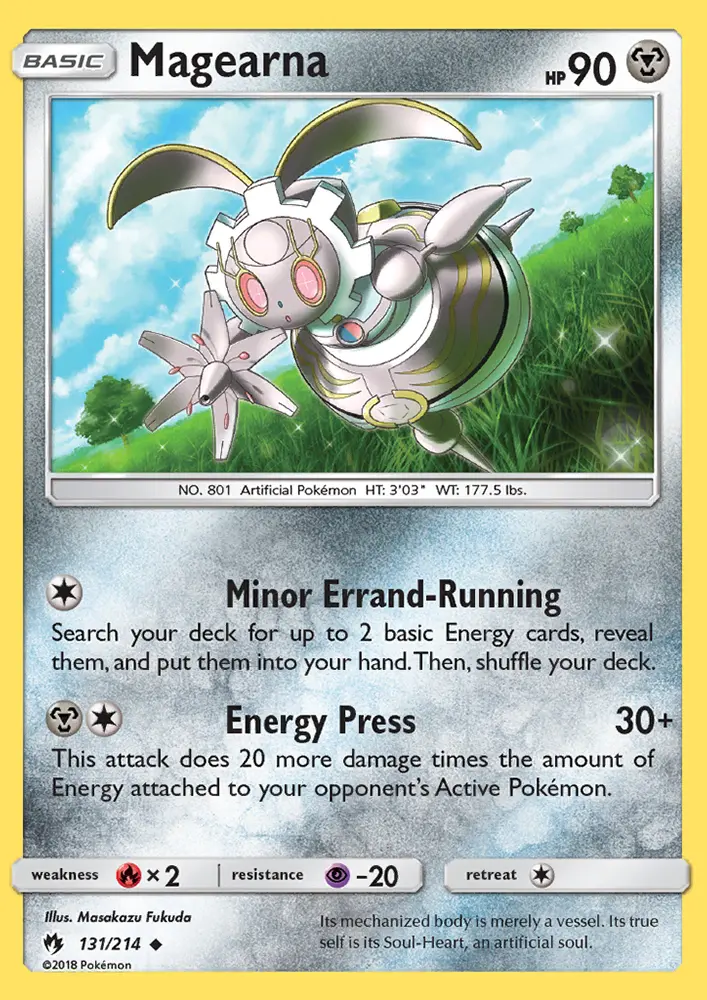 Magearna Uncommon Pokemon card #131 from Lost Thunder