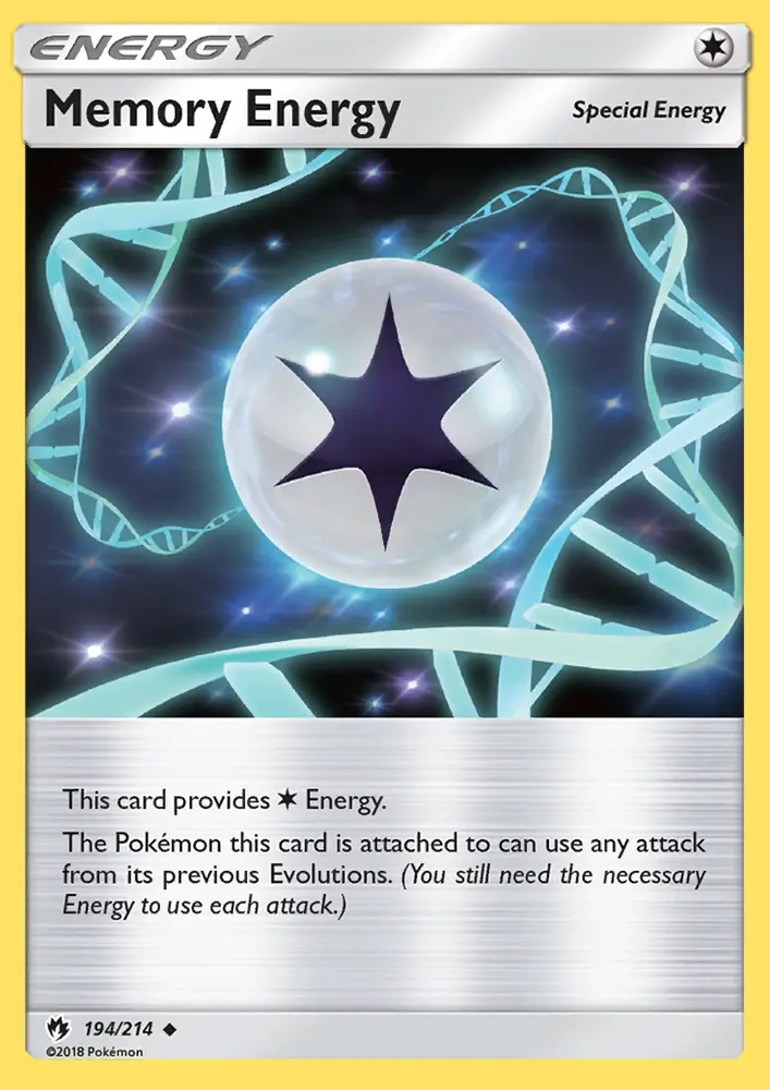Memory Energy Uncommon Pokemon card #194 from Lost Thunder