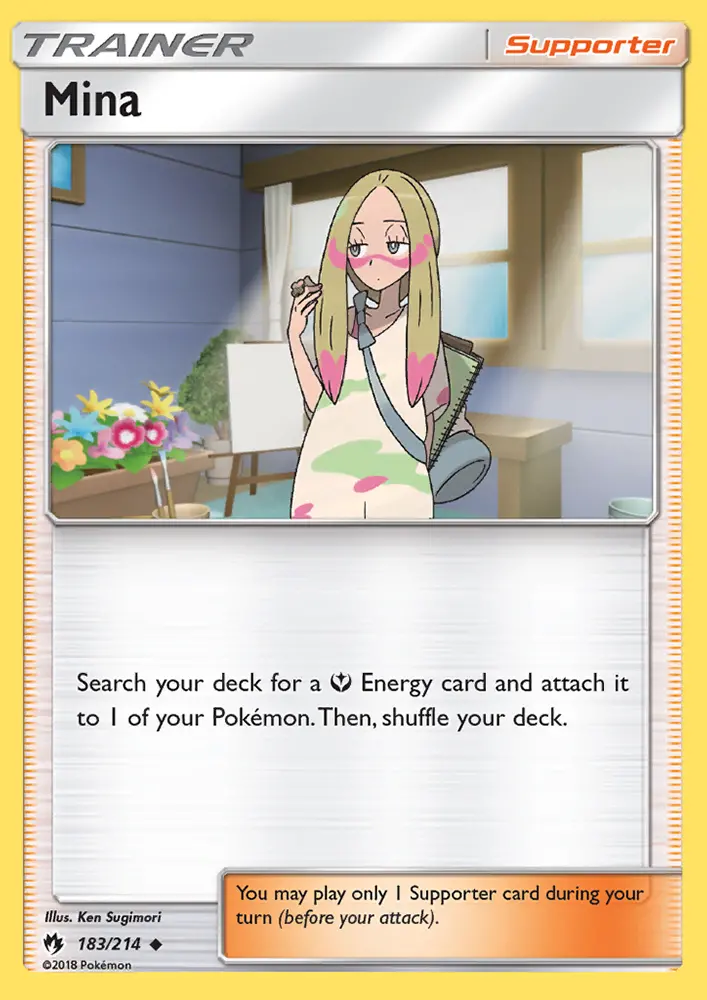 Mina Uncommon Pokemon card #183 from Lost Thunder