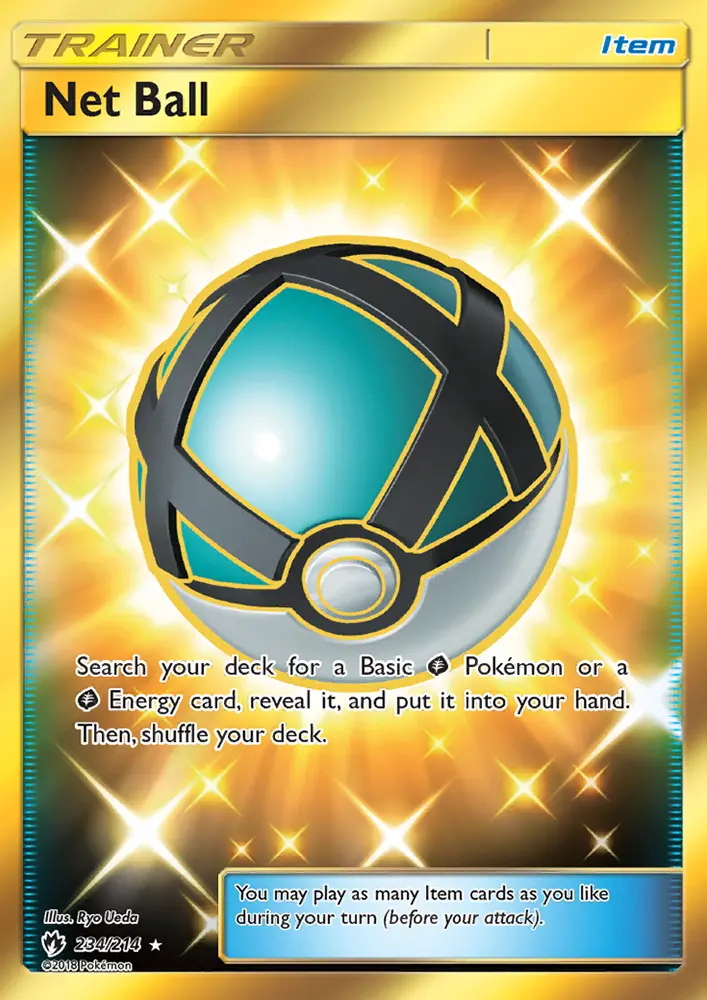 Net Ball Secret Rare Pokemon card #234 from Lost Thunder