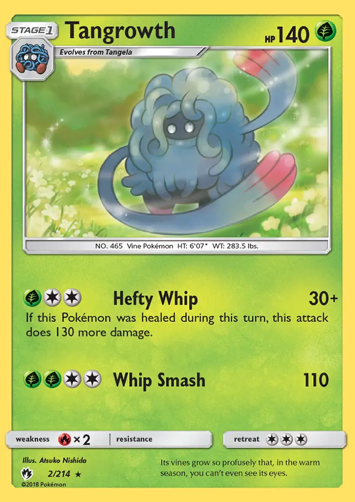 Tangrowth Rare Pokemon card #2 from Lost Thunder
