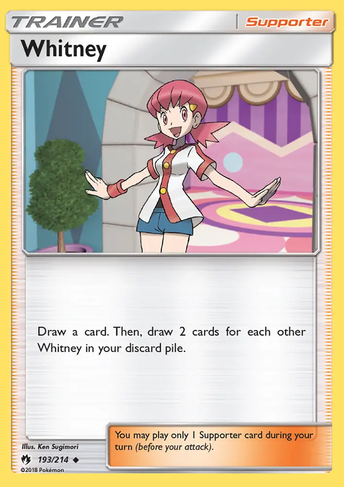 Whitney Uncommon Pokemon card #193 from Lost Thunder