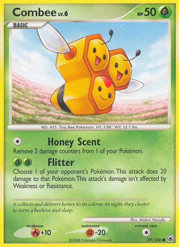 Combee Common Pokemon card #59 from Majestic Dawn