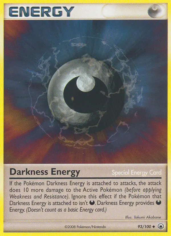 Darkness Energy Uncommon Pokemon card #93 from Majestic Dawn