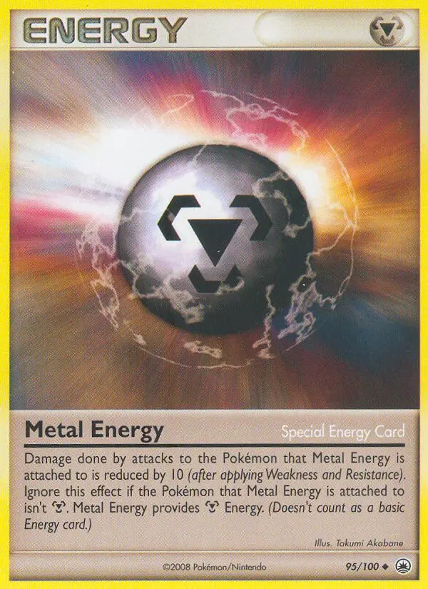 Metal Energy Uncommon Pokemon card #95 from Majestic Dawn