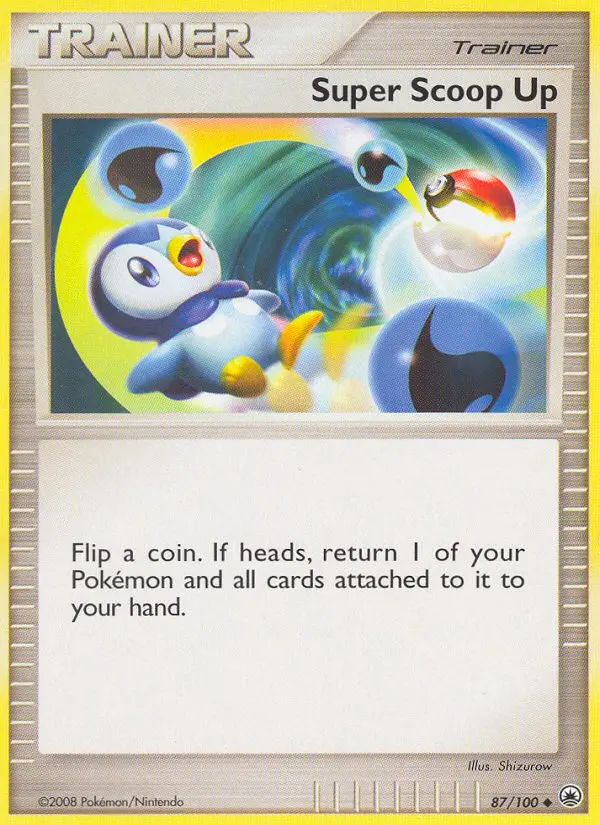 Super Scoop Up Uncommon Pokemon card #87 from Majestic Dawn