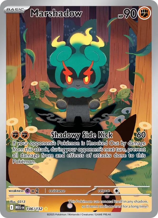Marshadow Illustration rare Pokemon card #146 from Mega Evolution