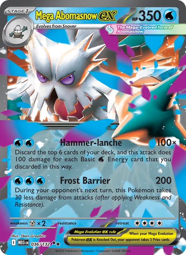 Abomasnow Pokemon card artwork