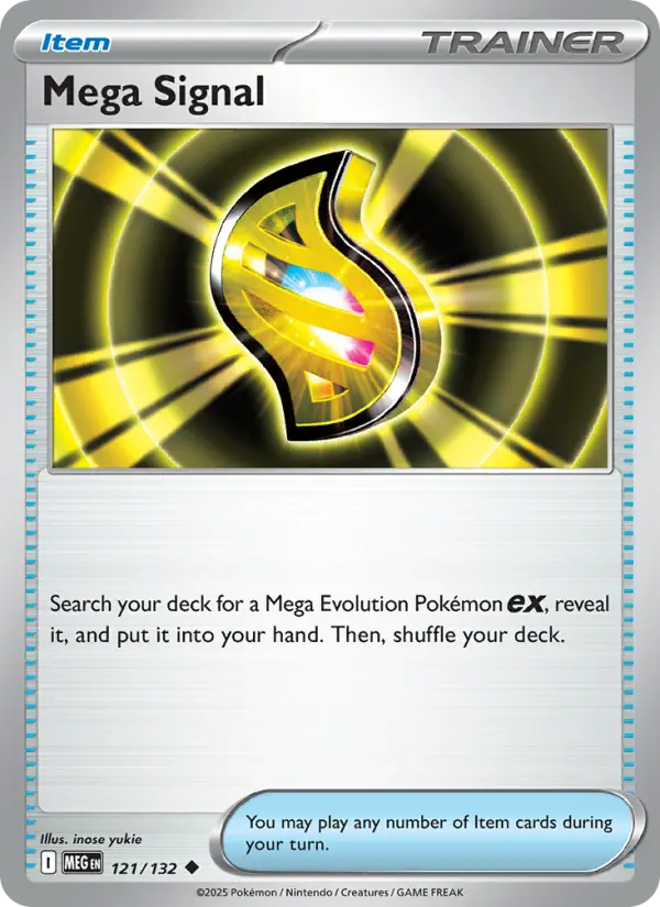 Mega Signal Uncommon Pokemon card #121 from Mega Evolution