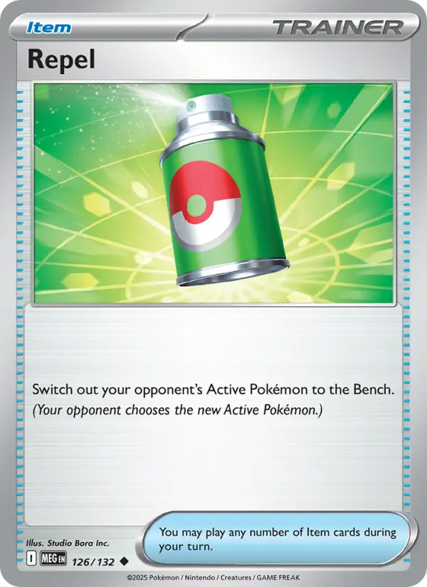 Repel Uncommon Pokemon card #126 from Mega Evolution