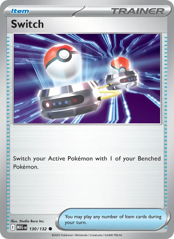 Switch Common Pokemon card #130 from Mega Evolution