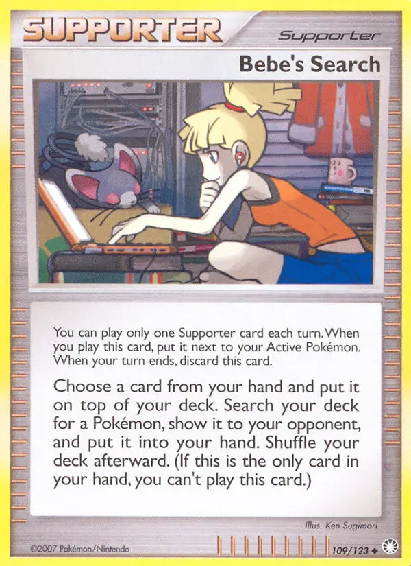 Bebe's Search Uncommon Pokemon card #109 from Mysterious Treasures