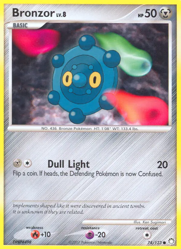 Bronzor Common Pokemon card #74 from Mysterious Treasures