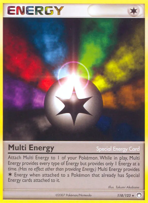 Multi Energy Rare Pokemon card #118 from Mysterious Treasures