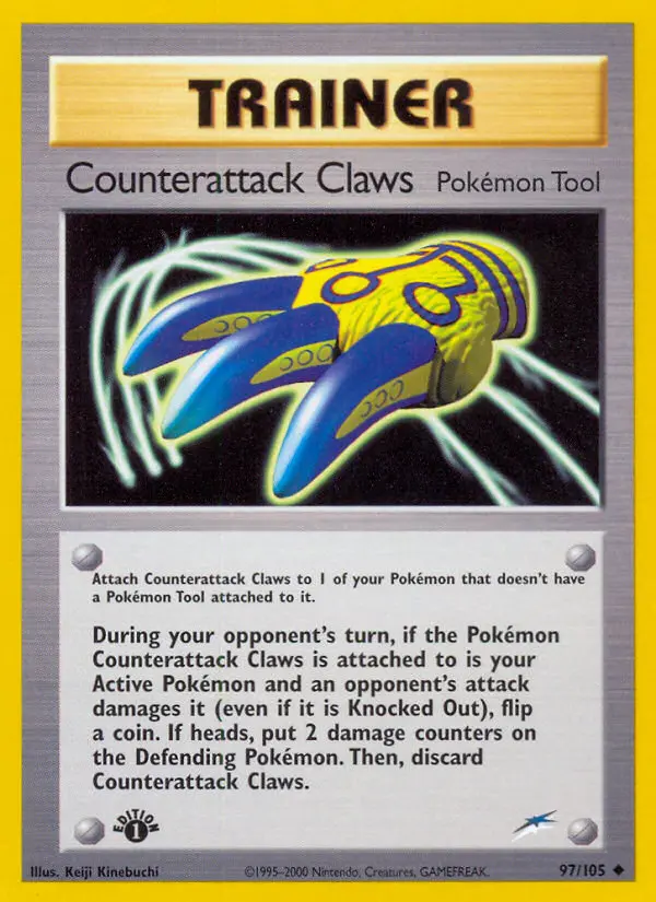 Counterattack Claws Uncommon Pokemon card #97 from Neo Destiny