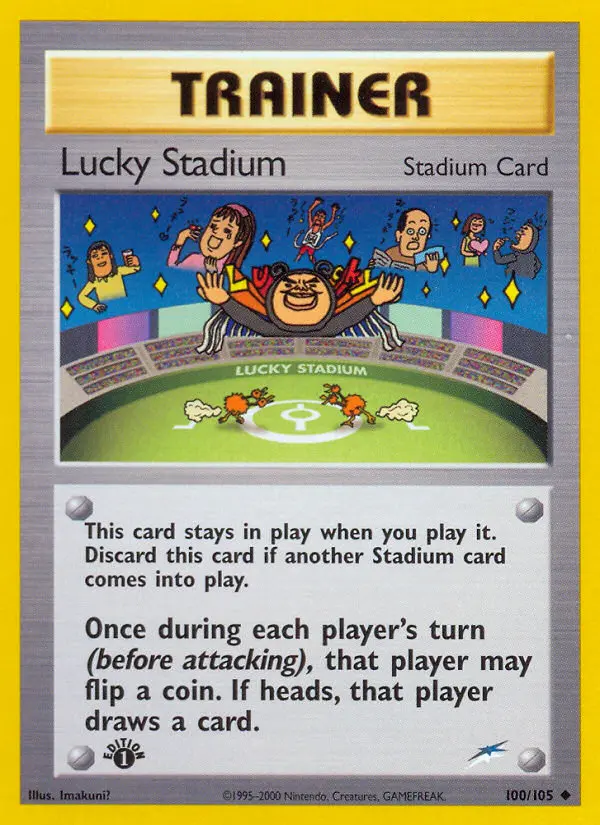 Lucky Stadium Uncommon Pokemon card #100 from Neo Destiny