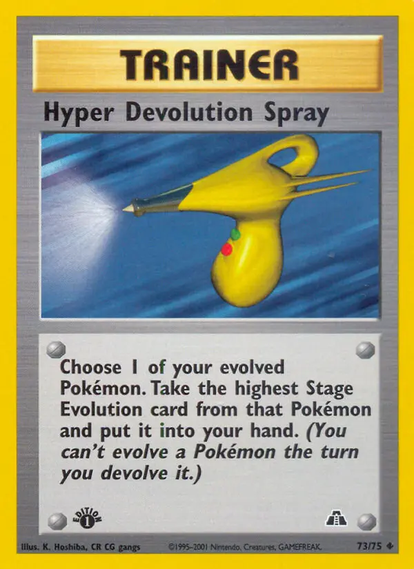 Hyper Devolution Spray Uncommon Pokemon card #73 from Neo Discovery