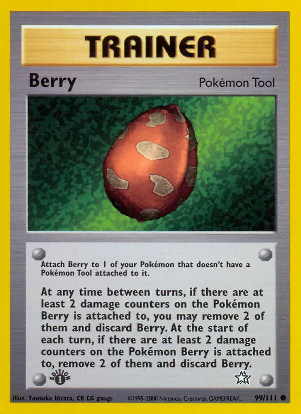Berry Common Pokemon card #99 from Neo Genesis