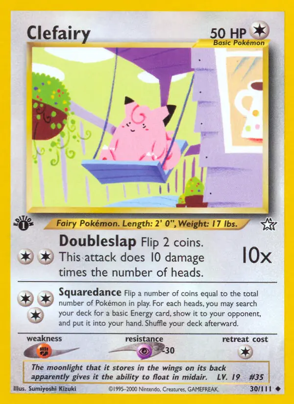 Clefairy Uncommon Pokemon card #30 from Neo Genesis