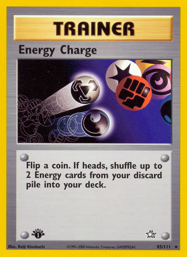 Energy Charge Rare Pokemon card #85 from Neo Genesis