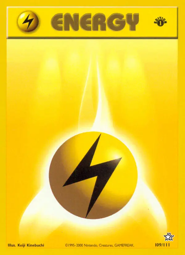 Lightning Energy Common Pokemon card #109 from Neo Genesis