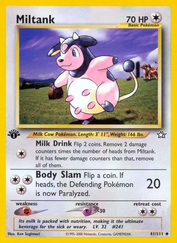 Miltank Uncommon Pokemon card #41 from Neo Genesis