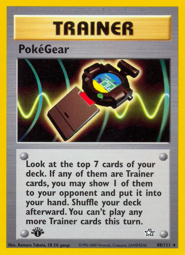 PokéGear Rare Pokemon card #88 from Neo Genesis