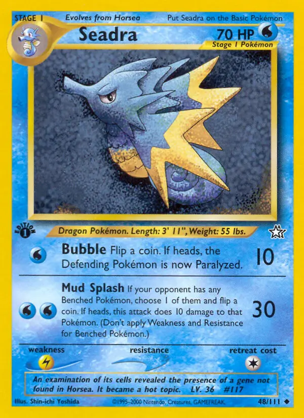 Seadra Uncommon Pokemon card #48 from Neo Genesis