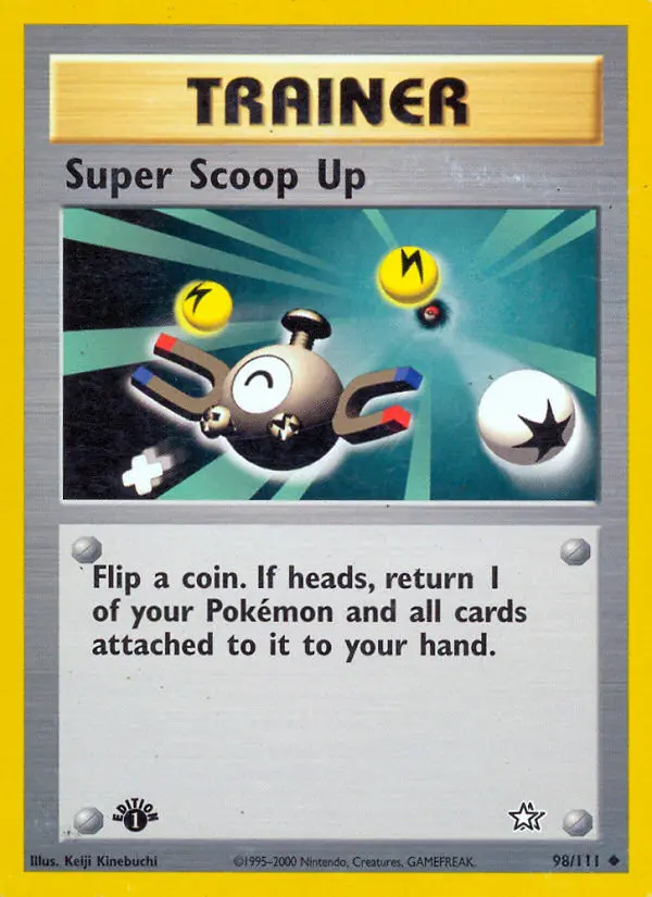 Super Scoop Up Uncommon Pokemon card #98 from Neo Genesis