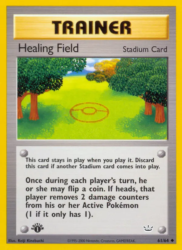 Healing Field Uncommon Pokemon card #61 from Neo Revelation