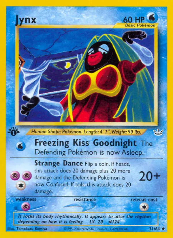 Jynx Uncommon Pokemon card #31 from Neo Revelation