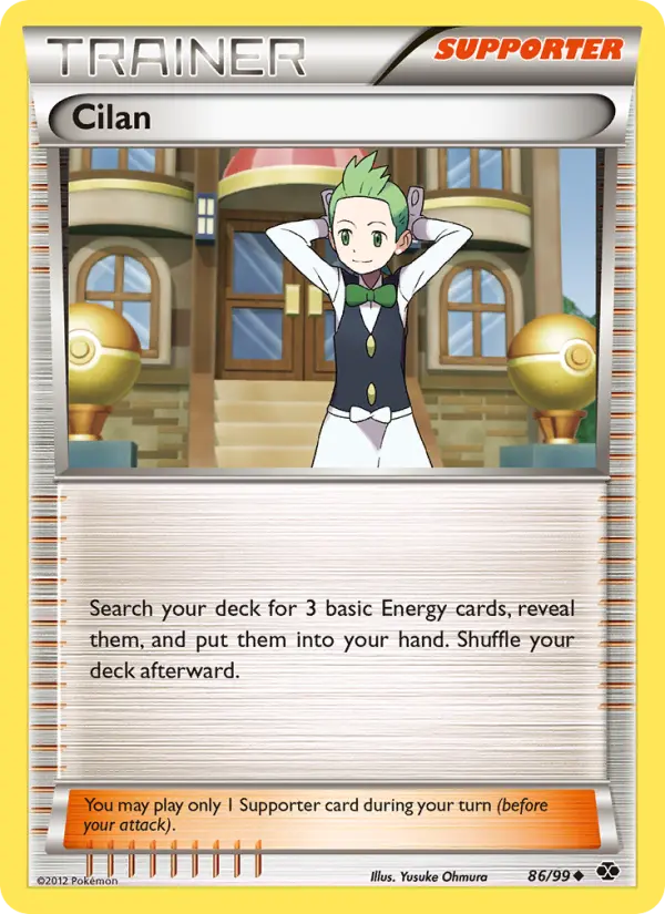 Cilan Uncommon Pokemon card #86 from Next Destinies