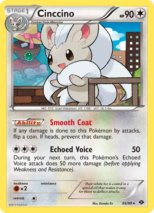 Cinccino Rare Pokemon card #85 from Next Destinies