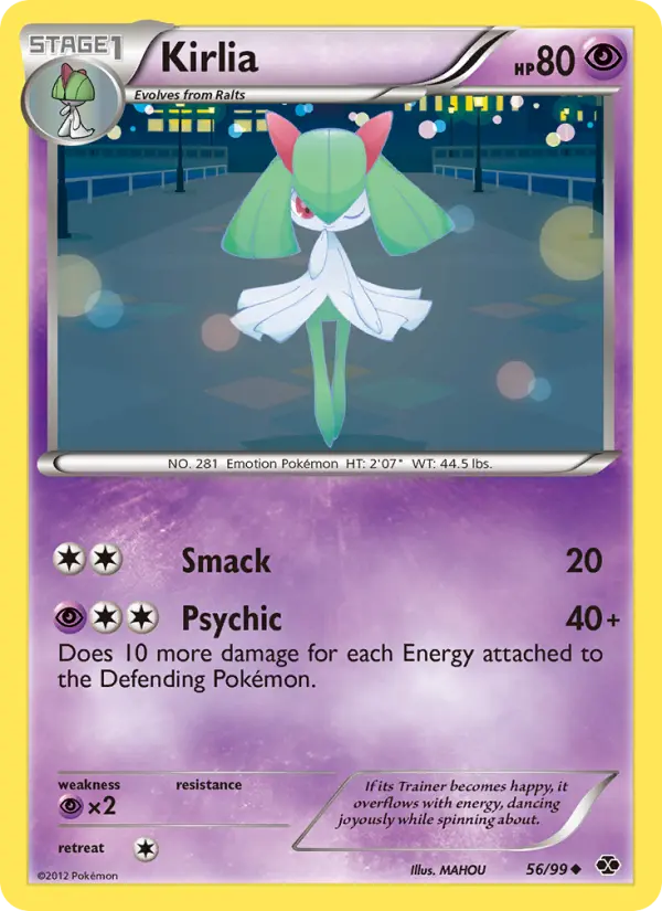 Kirlia Uncommon Pokemon card #56 from Next Destinies