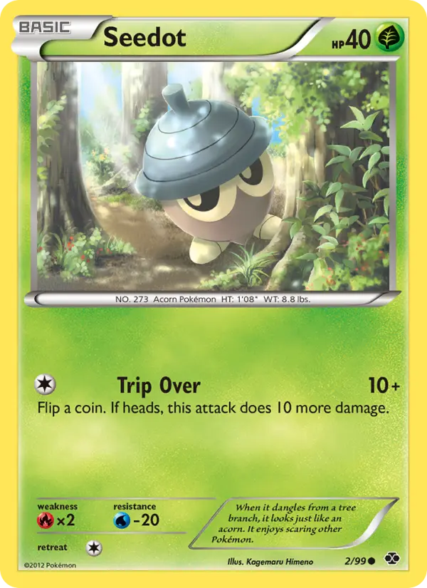 Seedot Common Pokemon card #2 from Next Destinies