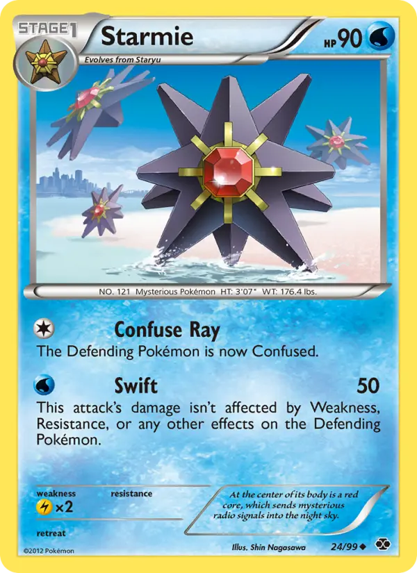 Starmie Uncommon Pokemon card #24 from Next Destinies
