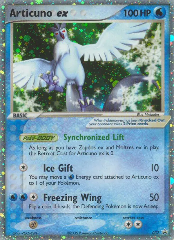 Articuno ex Common Pokemon card #32 from Nintendo Black Star Promos