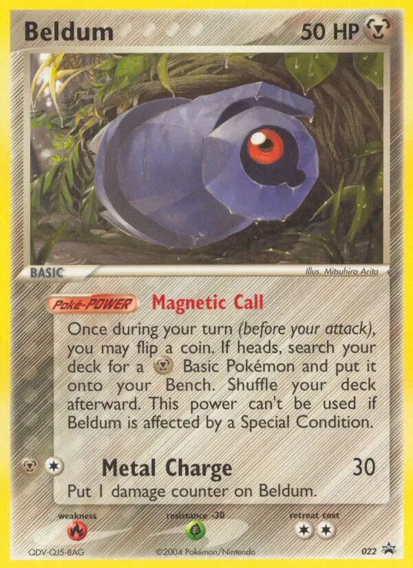 Beldum Common Pokemon card #22 from Nintendo Black Star Promos