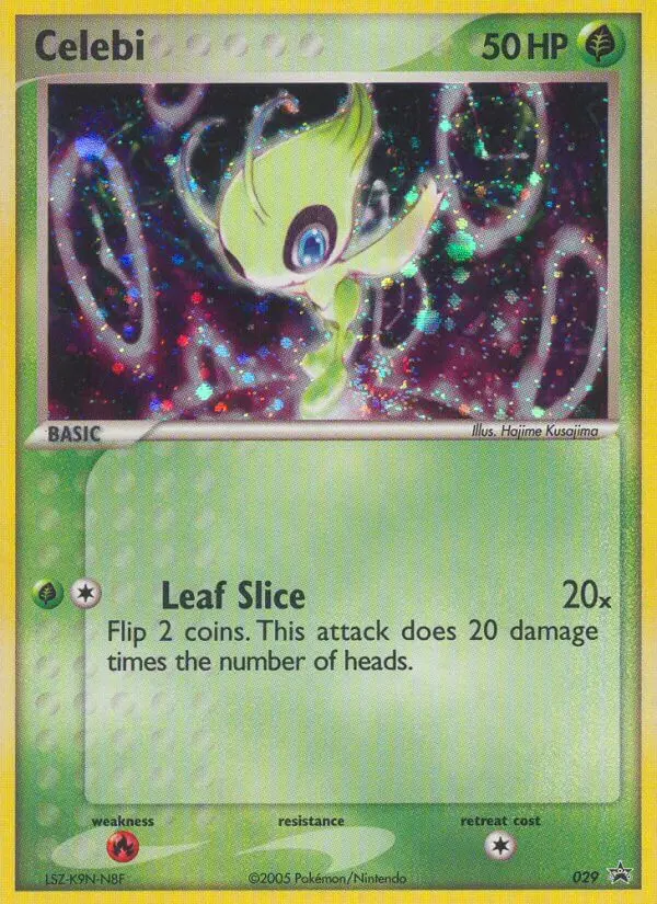Celebi Common Pokemon card #29 from Nintendo Black Star Promos