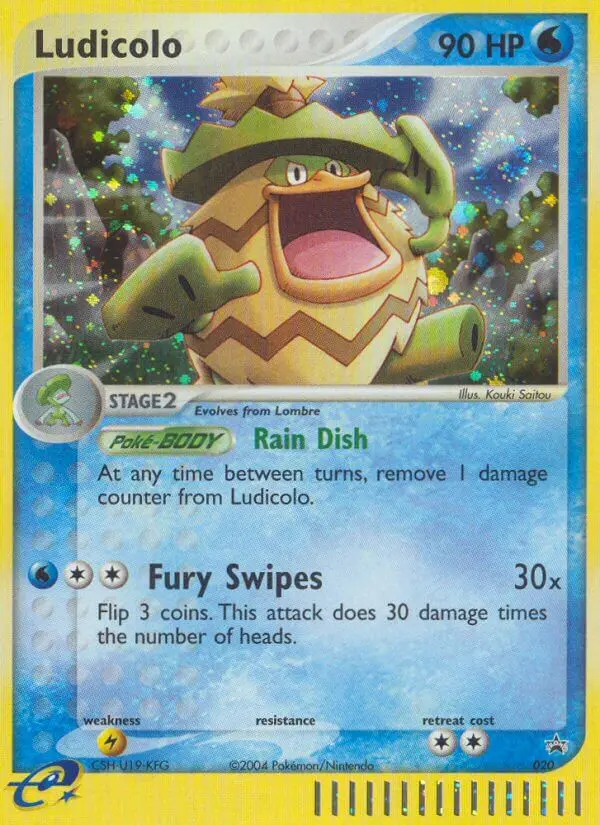 Ludicolo Common Pokemon card #20 from Nintendo Black Star Promos