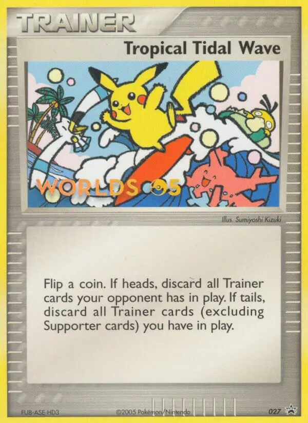 Tropical Tidal Wave Common Pokemon card #27 from Nintendo Black Star Promos