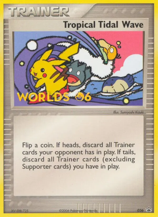 Tropical Tidal Wave Common Pokemon card #36 from Nintendo Black Star Promos