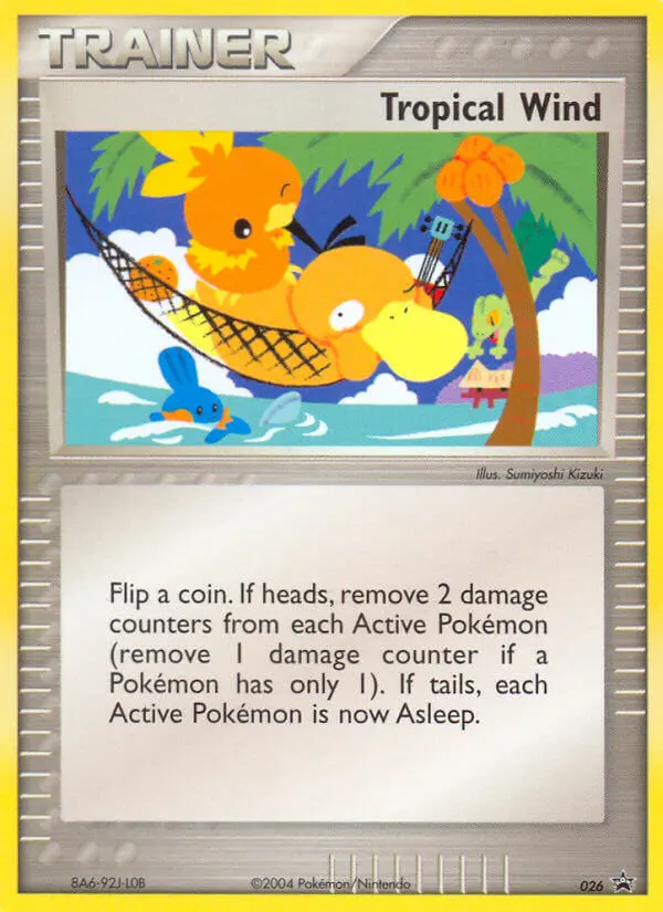 Tropical Wind Common Pokemon card #26 from Nintendo Black Star Promos